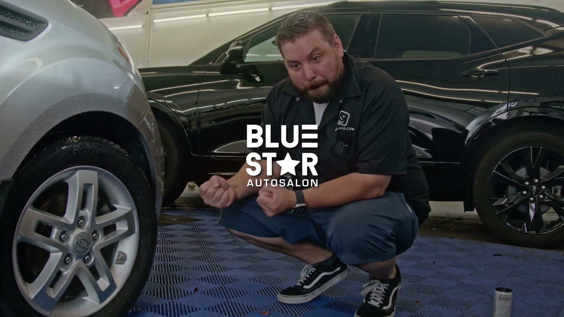 Blue Star Auto Salon ceramic coating film still